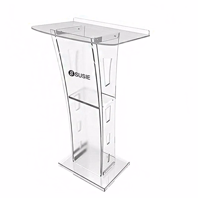 Clear Portable Acrylic Podium