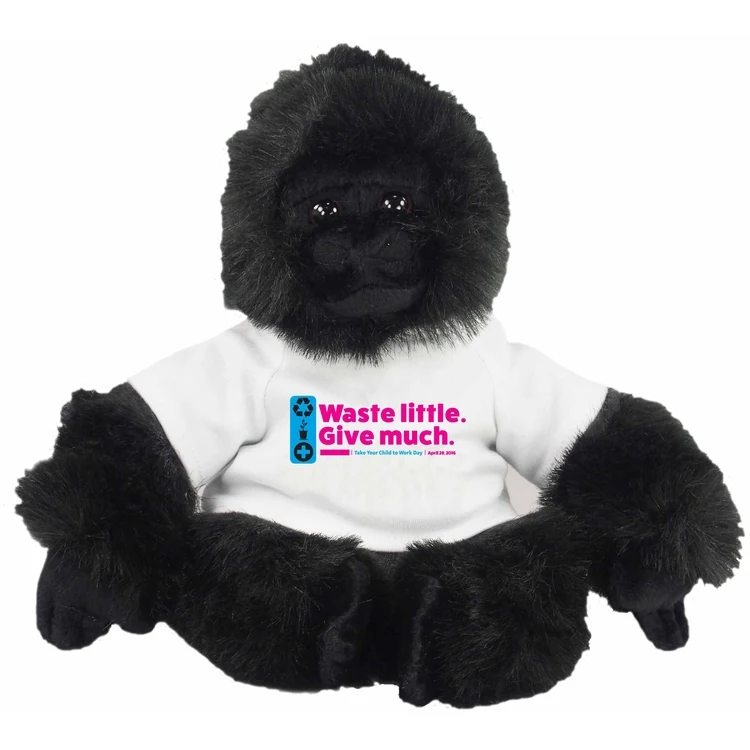 11" Gorilla with t-shirt and full color imprint 1