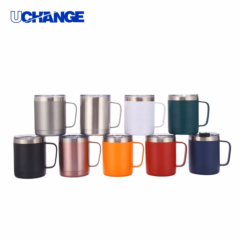 12oz Stainless Steel Camping Mug with Handle