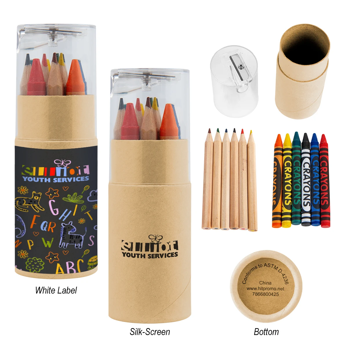 12 Piece Crayon And Pencil Set 1