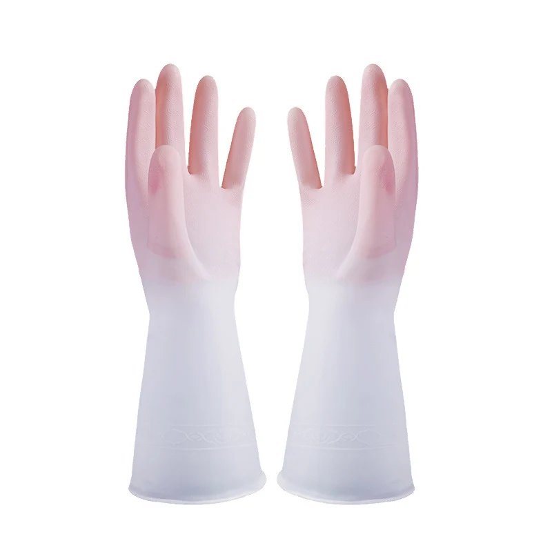 PVC WaterproofRubber Dishwashing Gloves 1