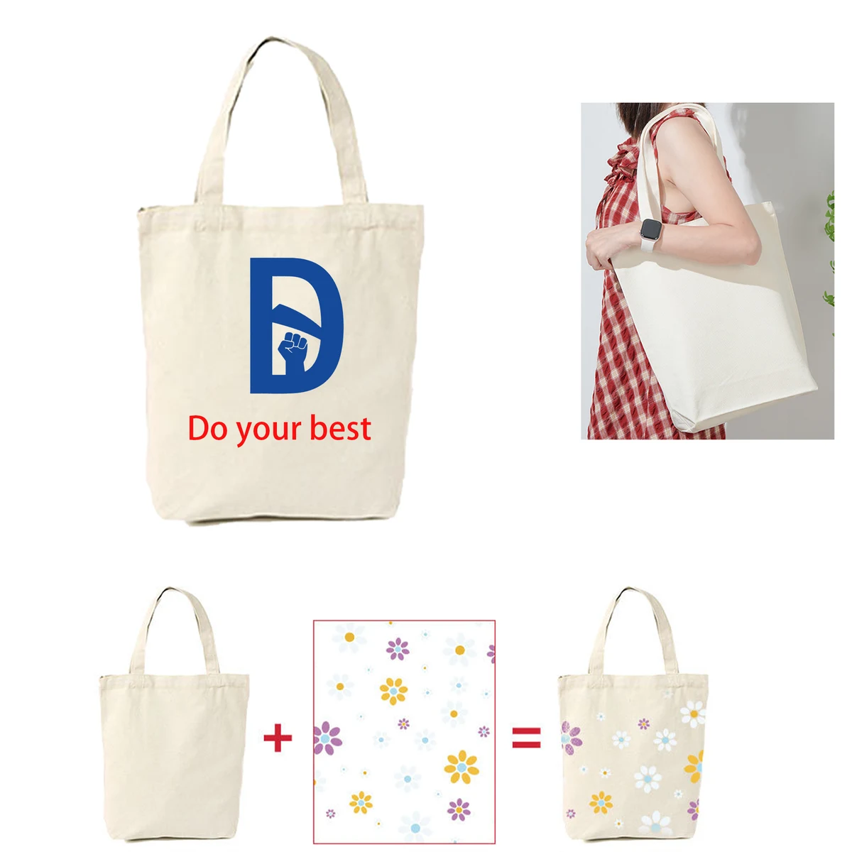 MOQ 30 Colorful Canvas Bag, custom tote bag with logo imprint 1