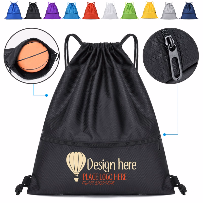 Multi-color basketball backpack with built-in pockets