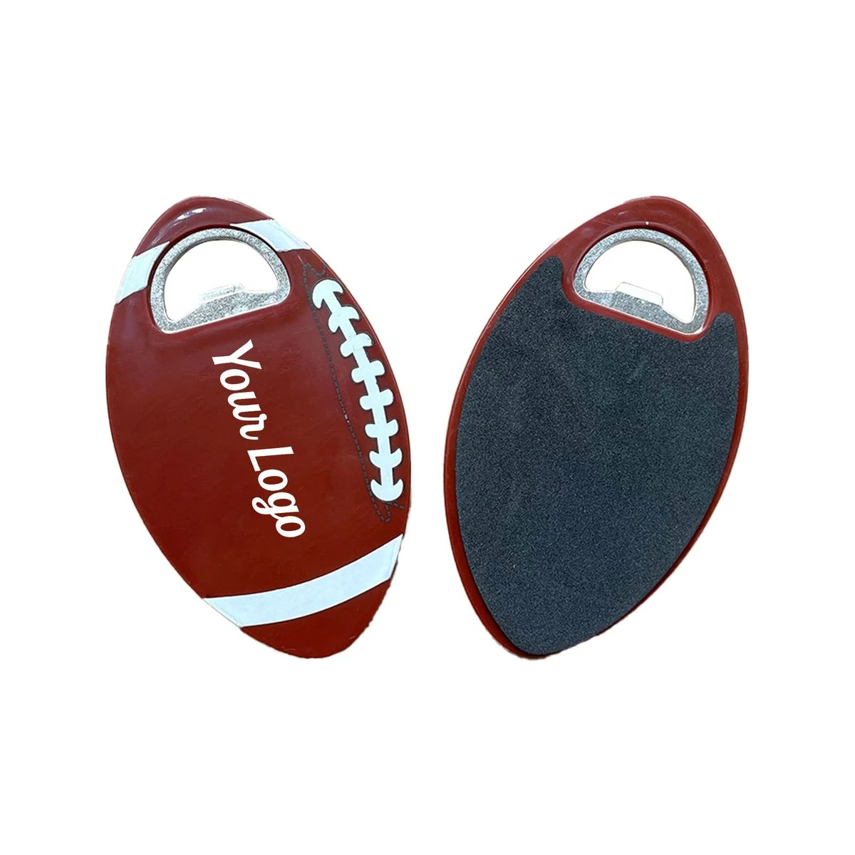 Football Shaped Non-slip Beer Bottle Opener Coaster 1