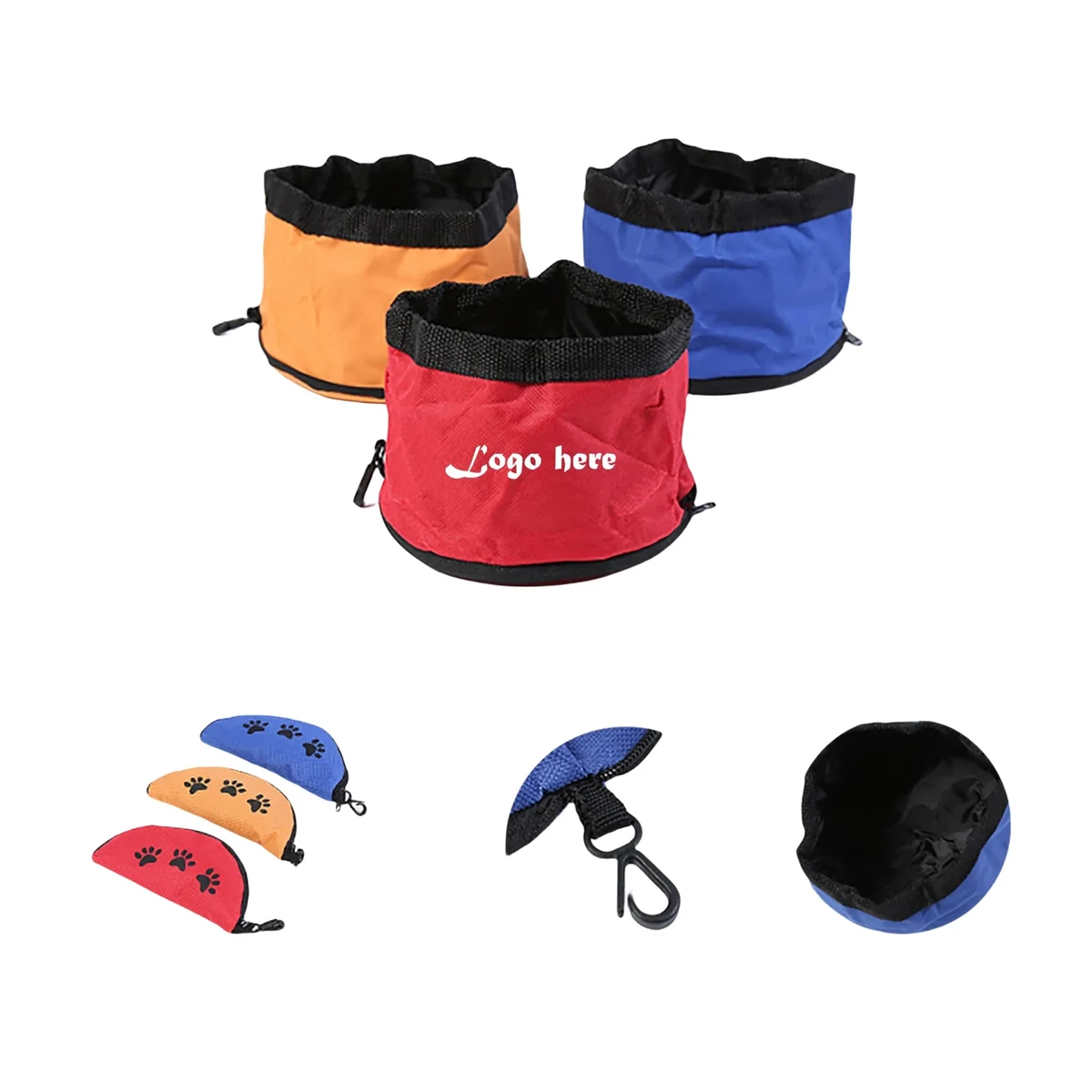 Full Color Printed Collapsible Dog Bowl 1