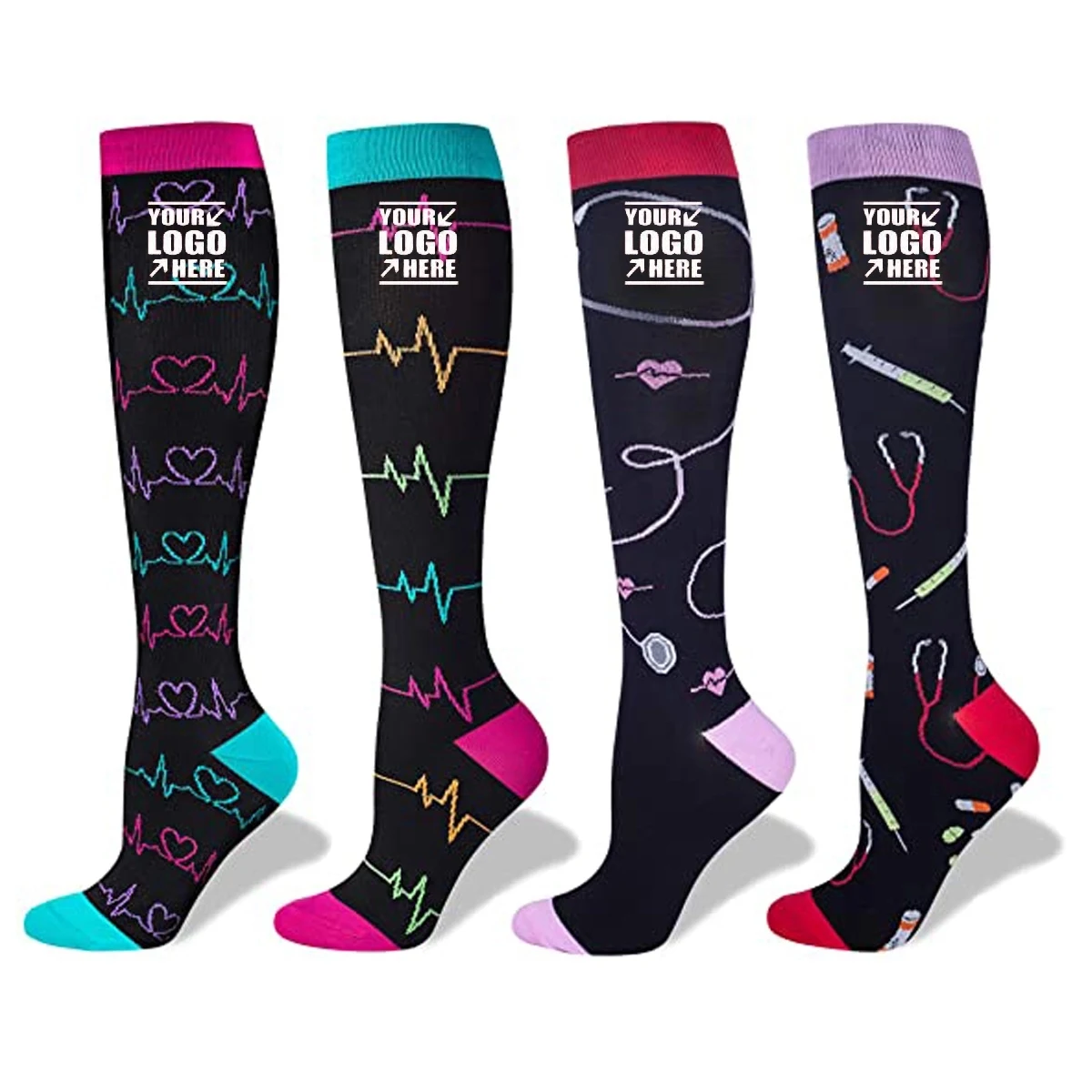 Nursing Compression Socks 20-30mmHg for Doctor Nurses 1
