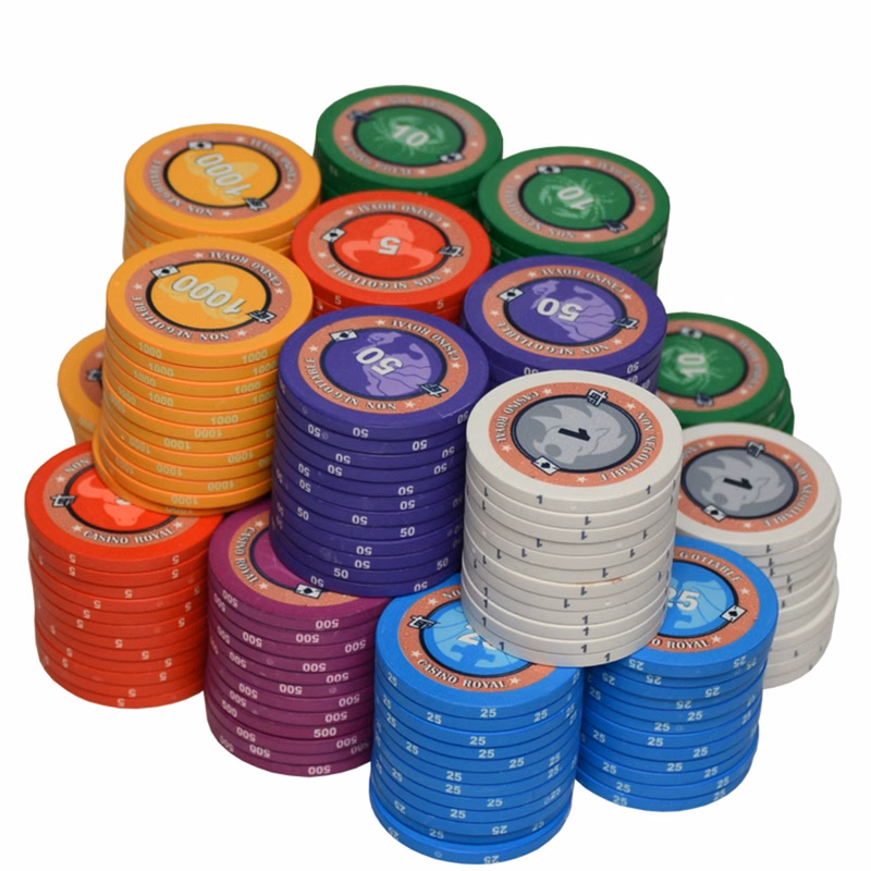 1.5in Ceramic Poker Chip Full Color MOQ100pcs