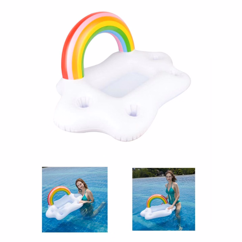 PVC Inflatable Floating Can Holder-Multiple Grids