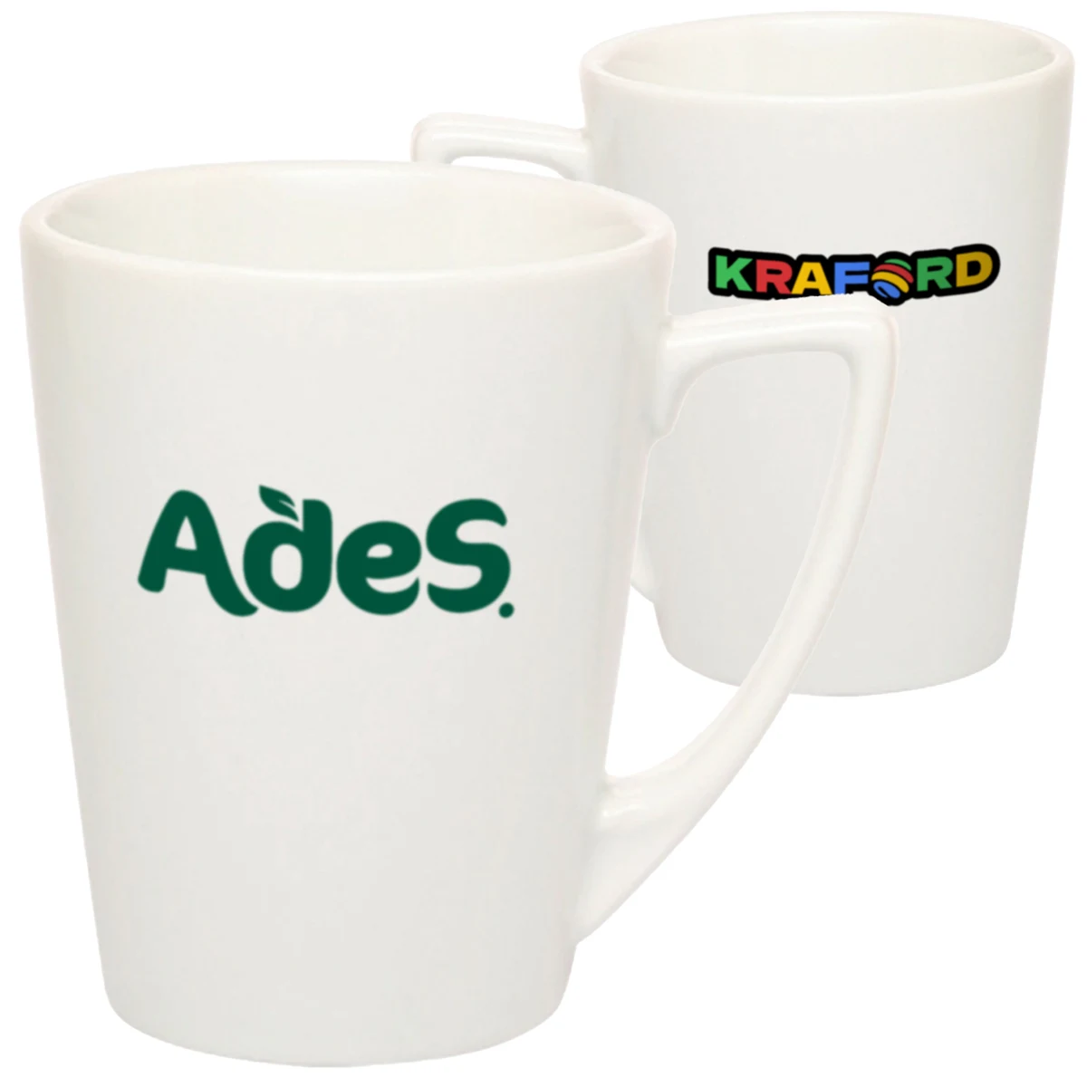 10oz. Latte Porcelain Mugs w/ Custom Imprint 1