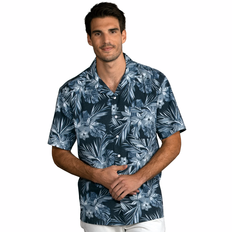 Adult Short-Sleeve Indigo Breeze Camp Shirt