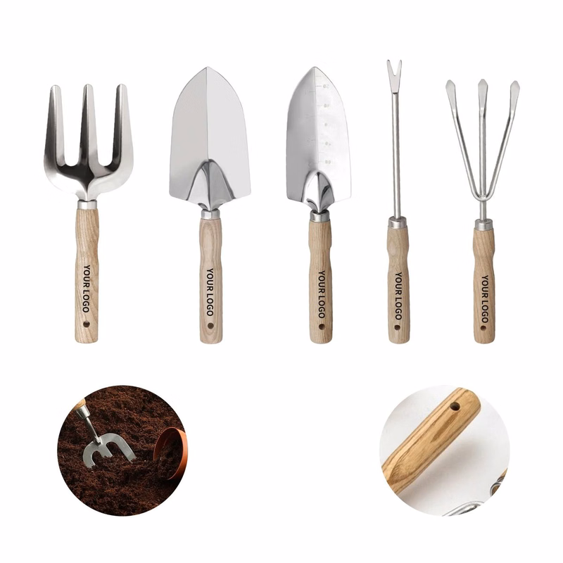 Compact Stainless Gardening Tools for Plant Care