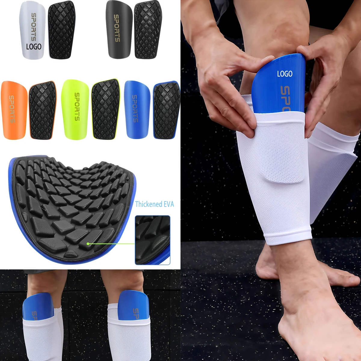 Soccer Shin Guards with Protective Padding 1