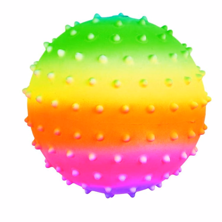 Mini Rainbow Spike Balls 5" - Assorted