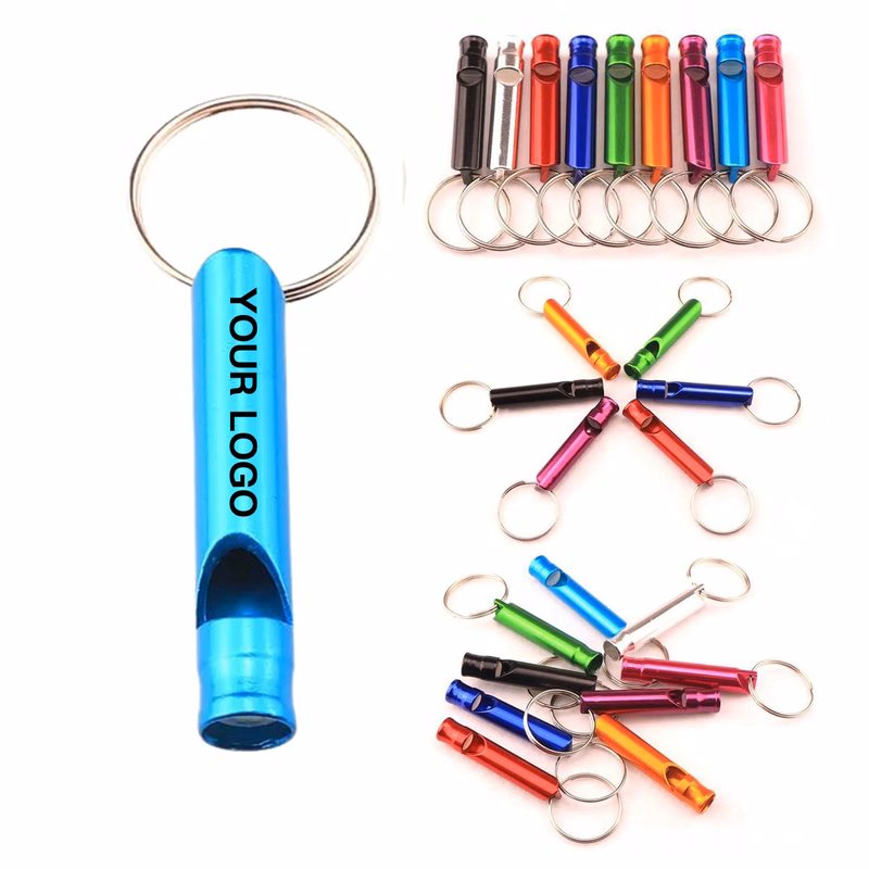 Aluminum Whistle Key Chain for Outdoor Safety