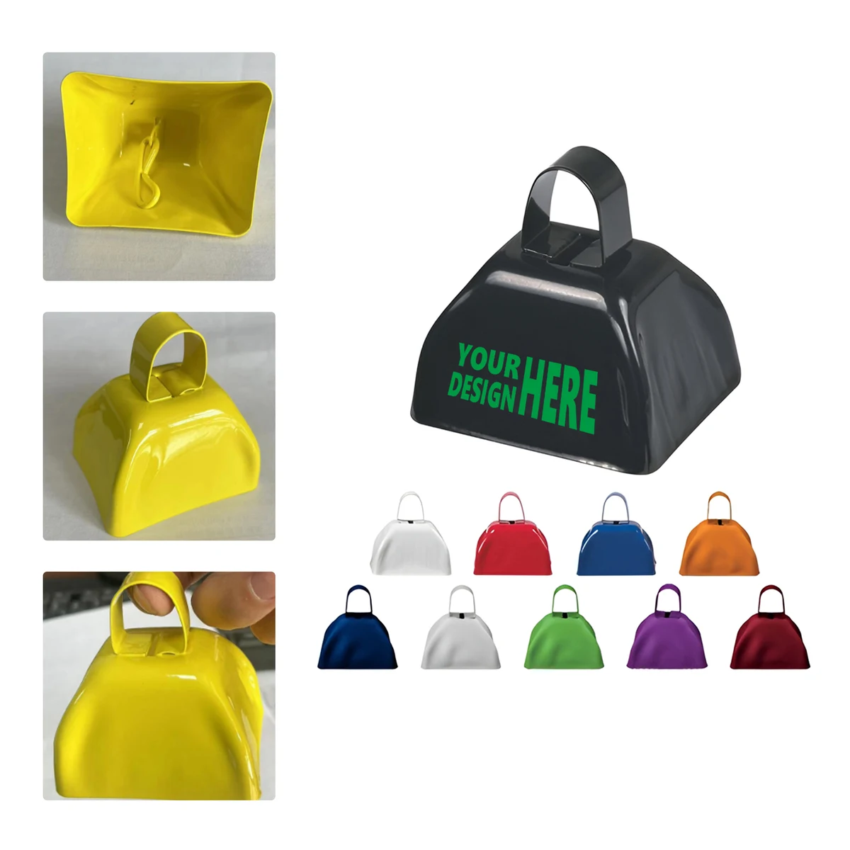 MOQ 50 Custom Classic Colorful Cowbell 1