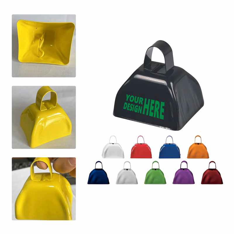 MOQ 50 Custom Classic Colorful Cowbell