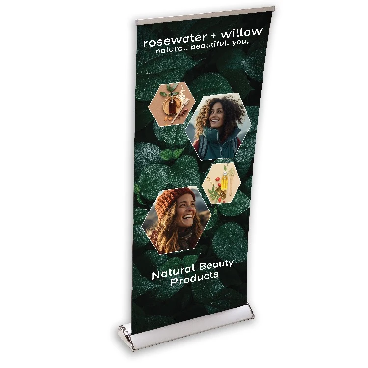 33" x 79" Deluxe Pop-Up/Roll-Up Banner with Stand (Single Sided) (Full Color) 1