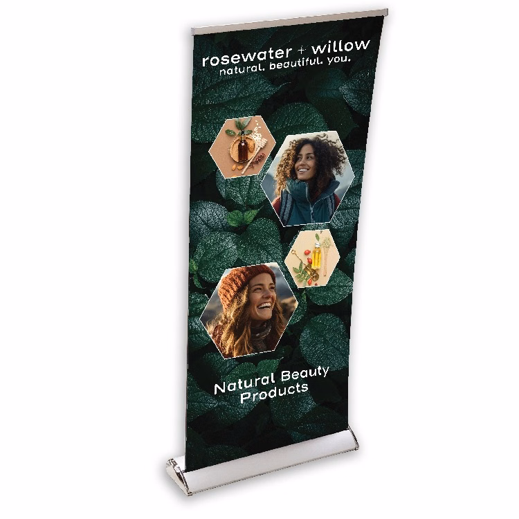 33" x 79" Deluxe Pop-Up/Roll-Up Banner with Stand (Single Sided) (Full Color)