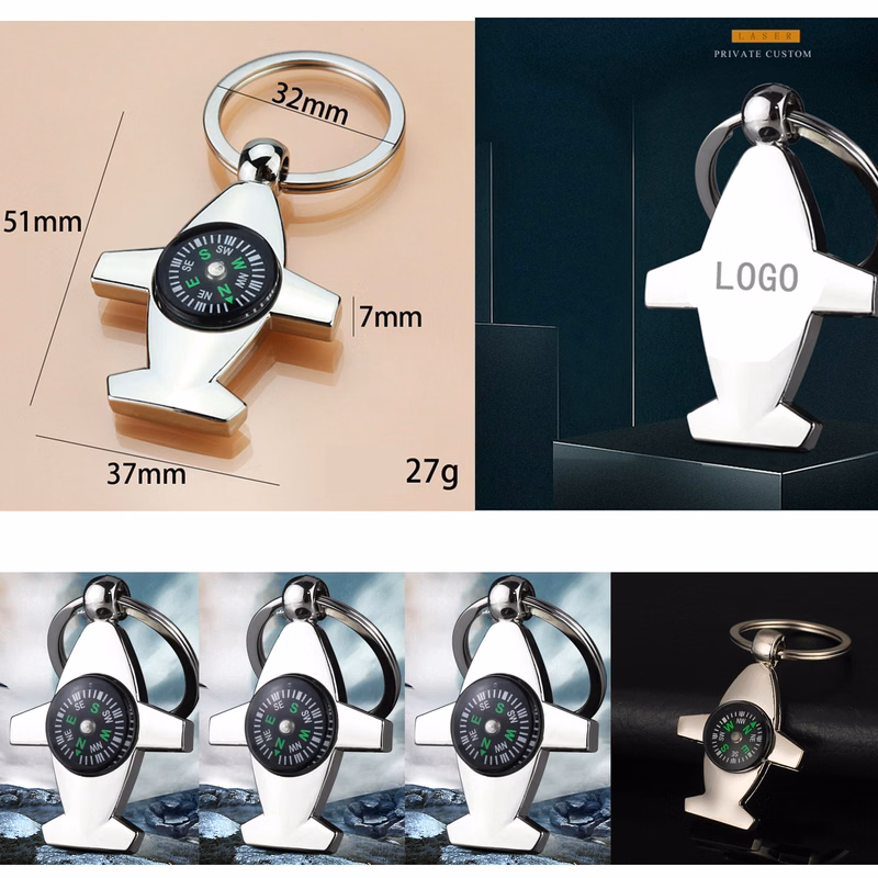 Portable Multi-purpose Key Chain Mini Survival Compass