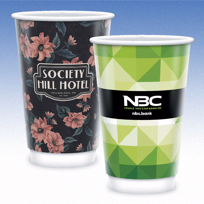 16 oz-Vx2 Gloss Double Wall Insulated Paper Cups
