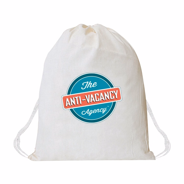 6oz. Cotton Twill Drawstring with White Cord