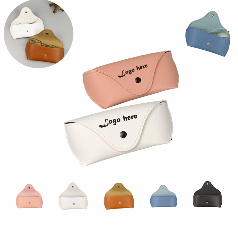 Custom PU Leather Portable Durable Soft Slim Glasses Case MOQ50