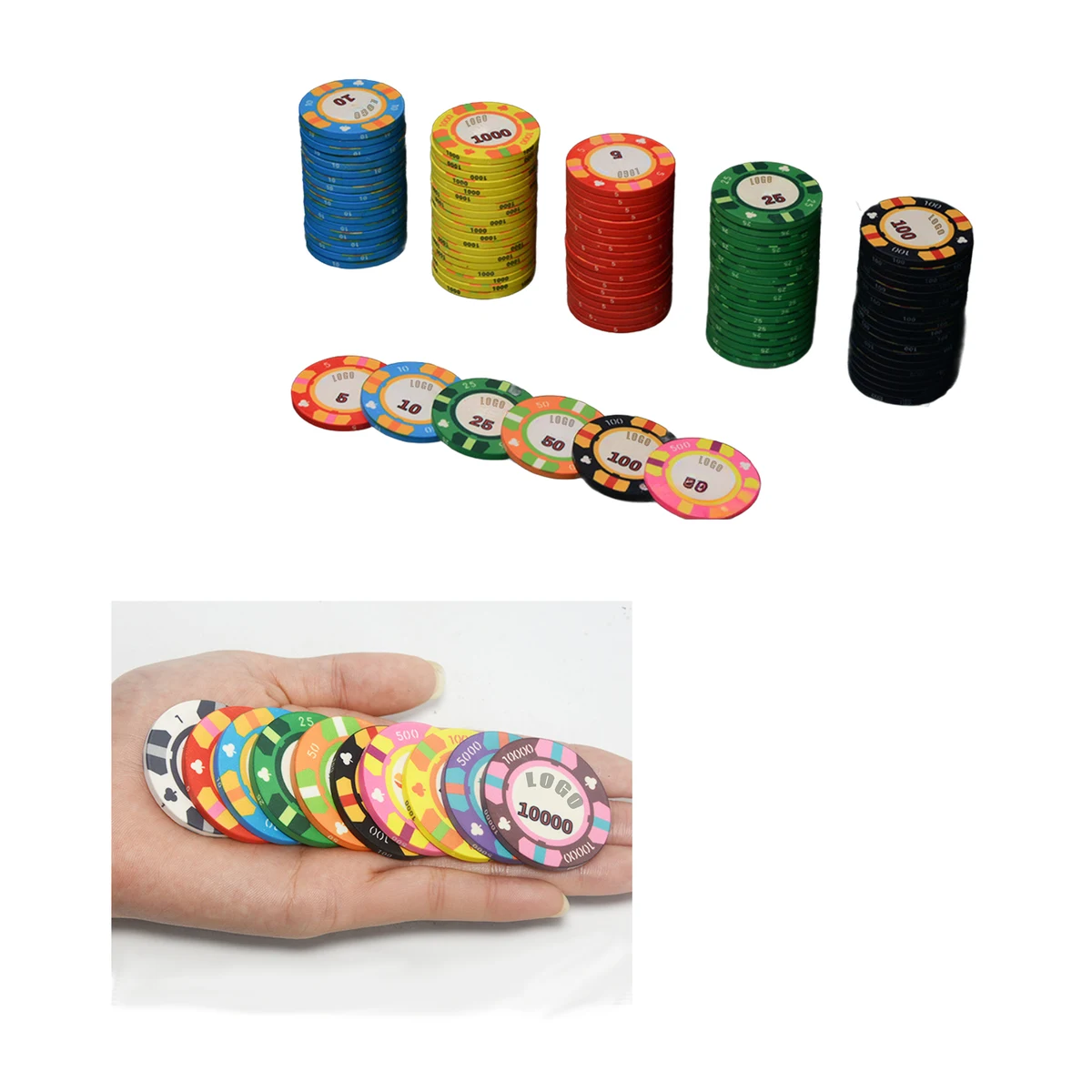MOQ 100 PCS Ceramic Gambling Chips 1
