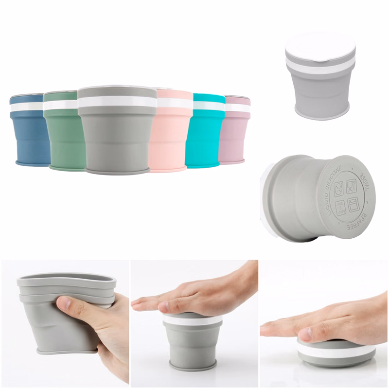 12 oz Silicon Coffee Cup With Lid