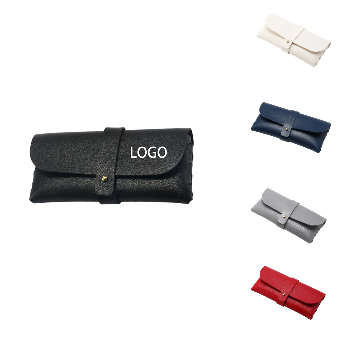 Snap Button Soft Case for Glasses 1