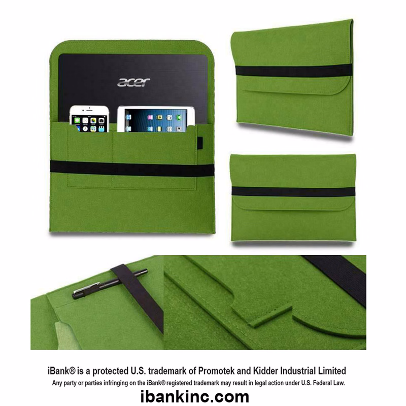iBank ® 8-11 Inch Felt Case Fits with Tab S8/S9 11", iPad Pro 11 inch, iPad 10th Gen 10.11
