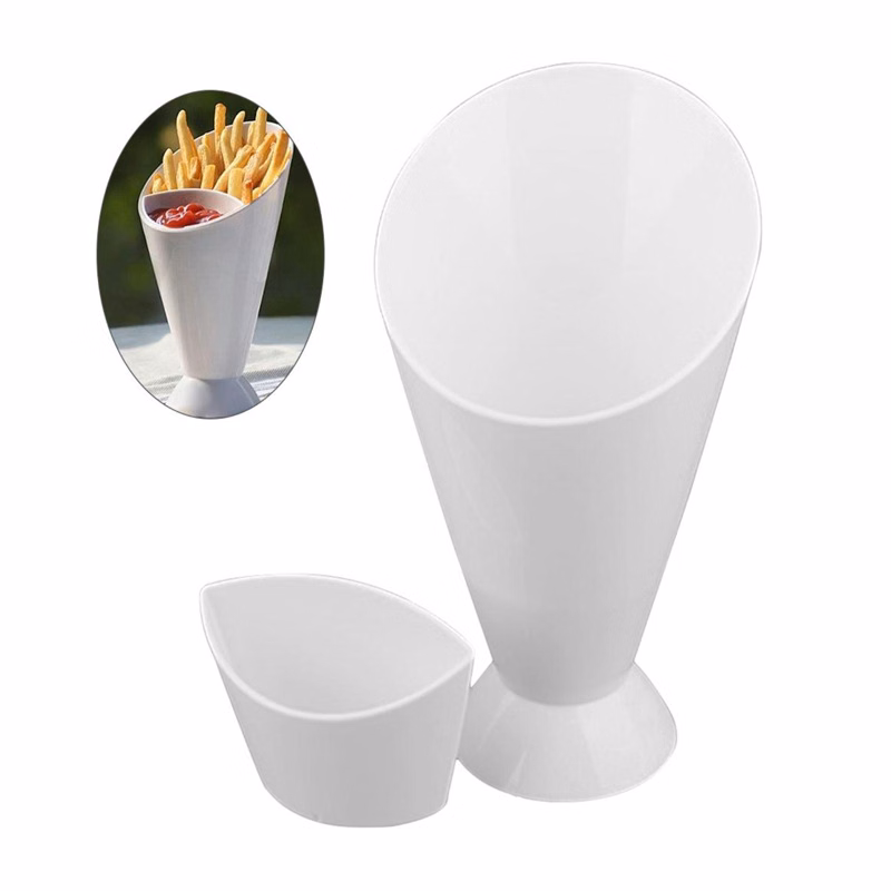 Dessert Plates Plastic French Fries Cup