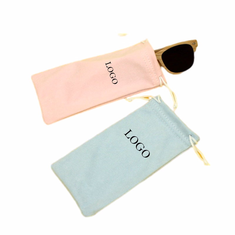 Suede Drawstring Glasses Storage Bag