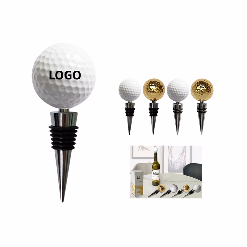 Golf Ball Wine Bottle Stopper