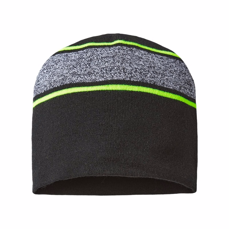 USA-Made Variegated Striped Beanie - RKV9