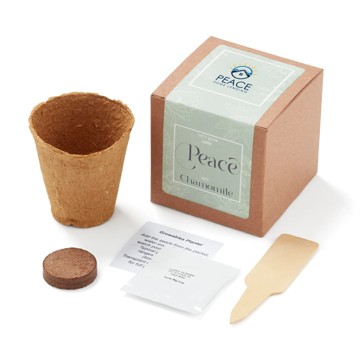 Grow Some Peace Planter in Gift Box 1