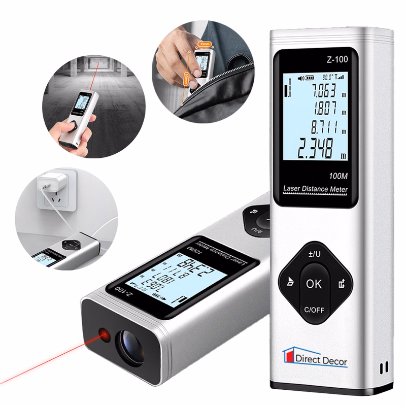 100M High Precision Laser Distance Meter with Voice Function