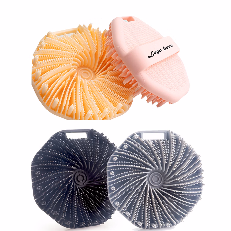 Silicone Soft Bristle Handheld Bath Brush