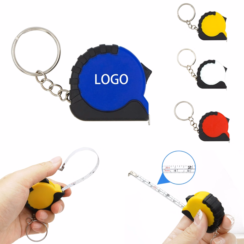 Plastic Mini Tape Measure Keychain