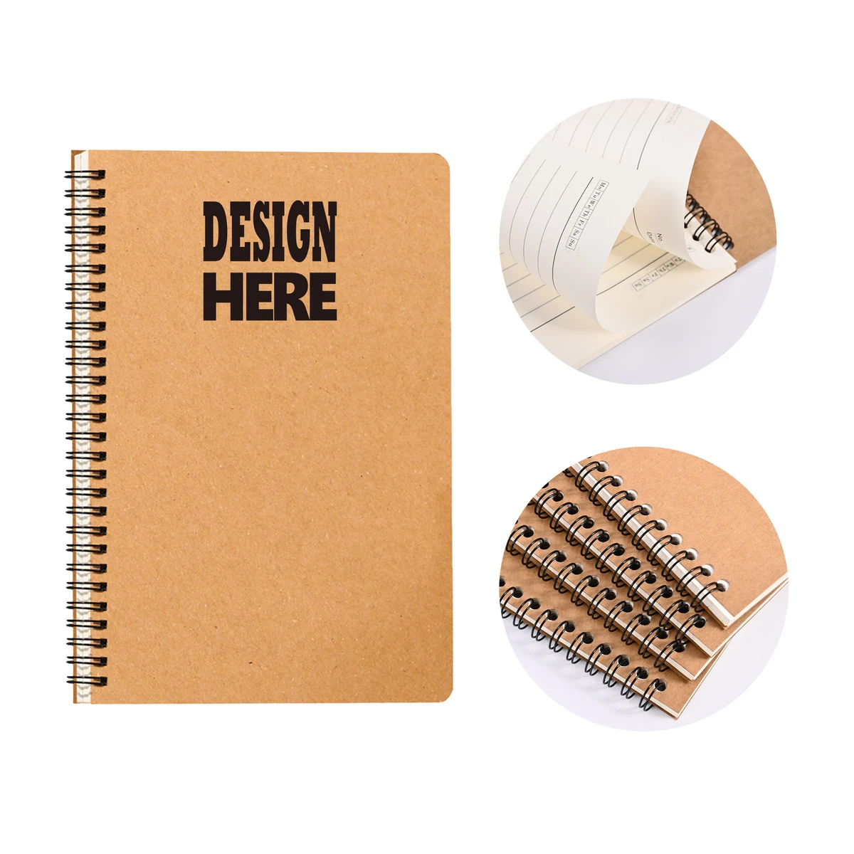 Kraft Spiral Notebook 1