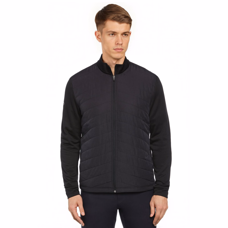 Men's Long Sleeve Quilted Puffer Golf Jacket