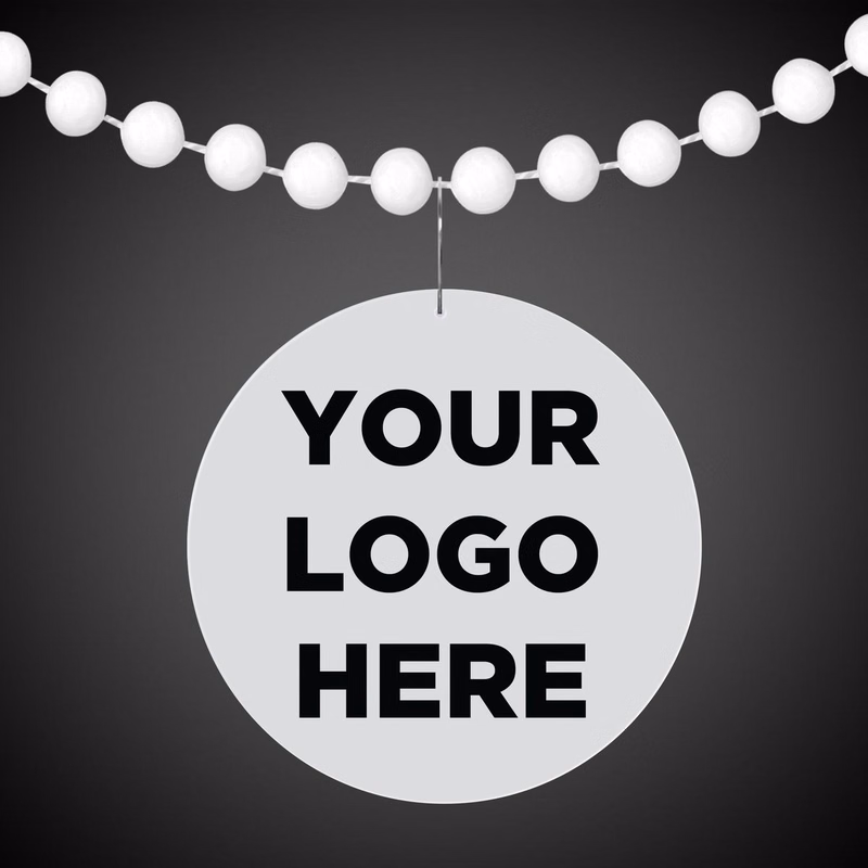 White 2 1/2" Medallion Badge