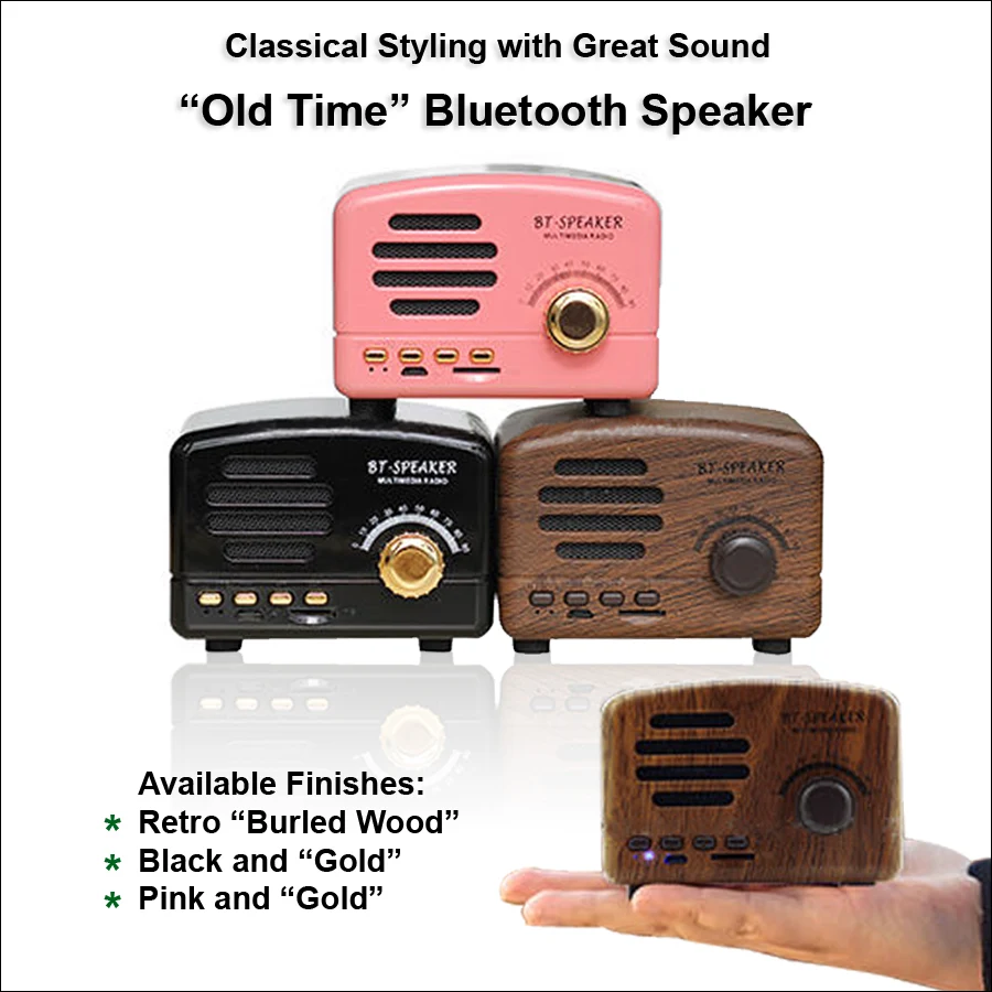 "Old Time" Bluetooth Speaker 1