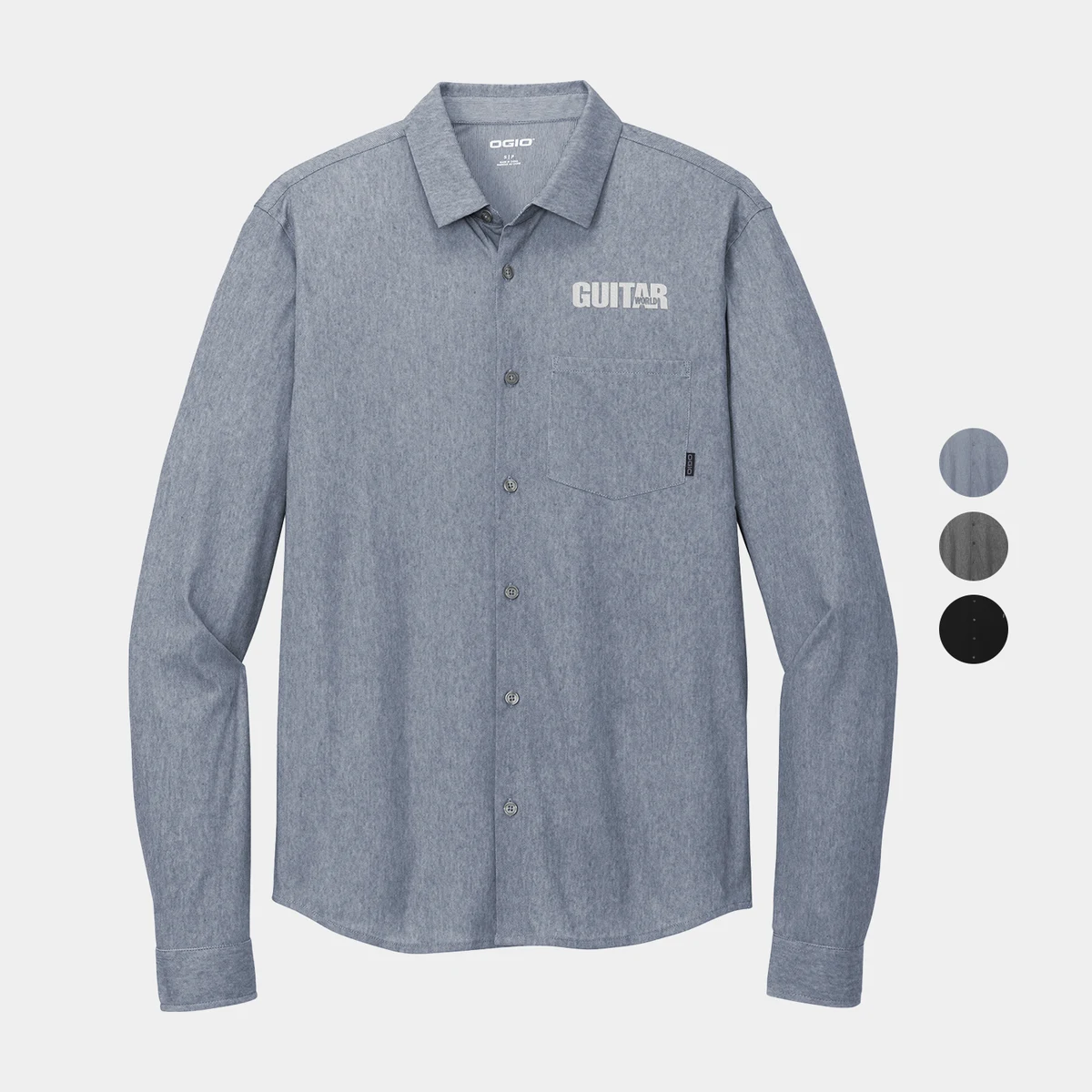 OGIO® Open Collar Long Sleeve Shirt 1