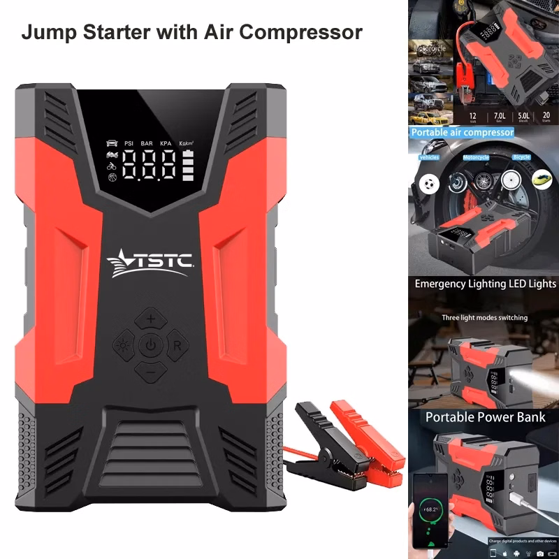 15000mAh Jump Starter w/ 150PSI Digital Auto Tire Inflator