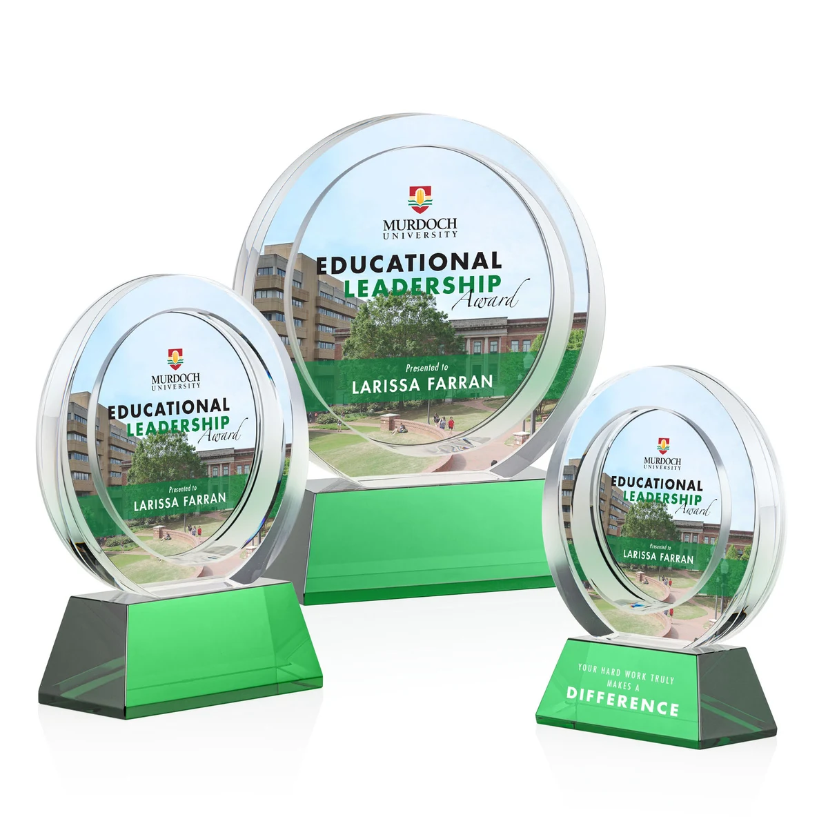 Templeton VividPrint™ Award on Base - Green 1