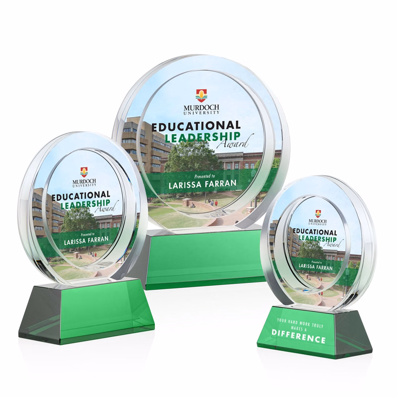 Templeton VividPrint™ Award on Base - Green