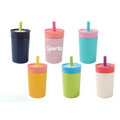12OZ Stainless Steel Water Tumbler With Straw 1