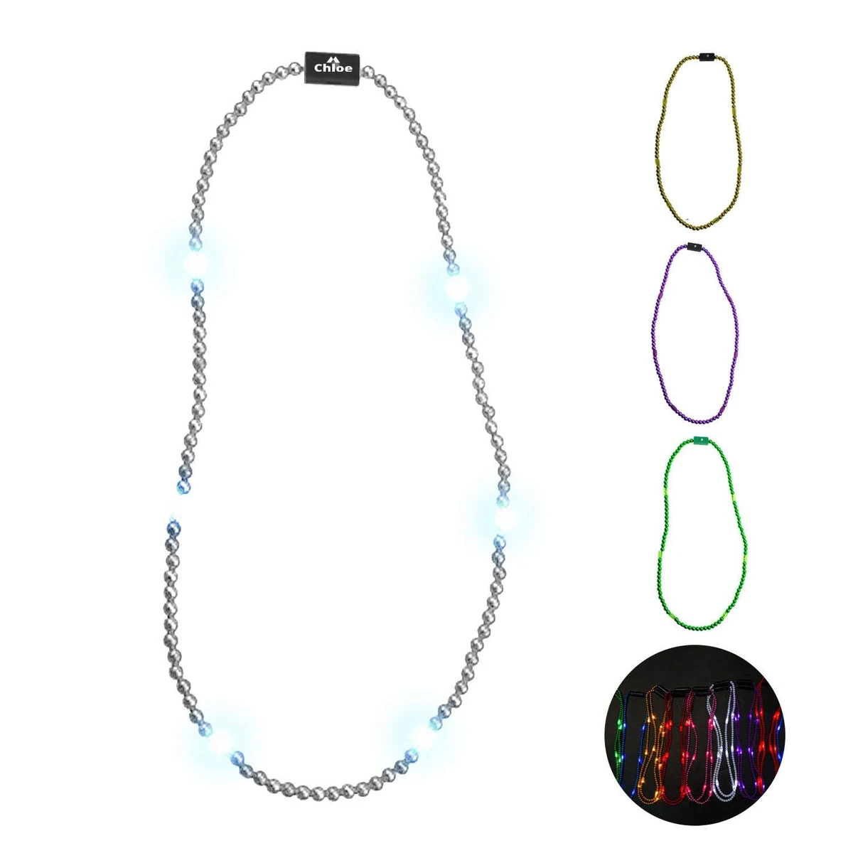 Pearl Beads Light Up Short Necklace 1