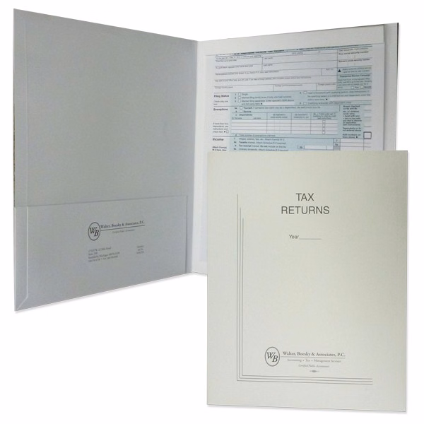 Conformer Expansion Tax Folder with PMS Printed Imprint