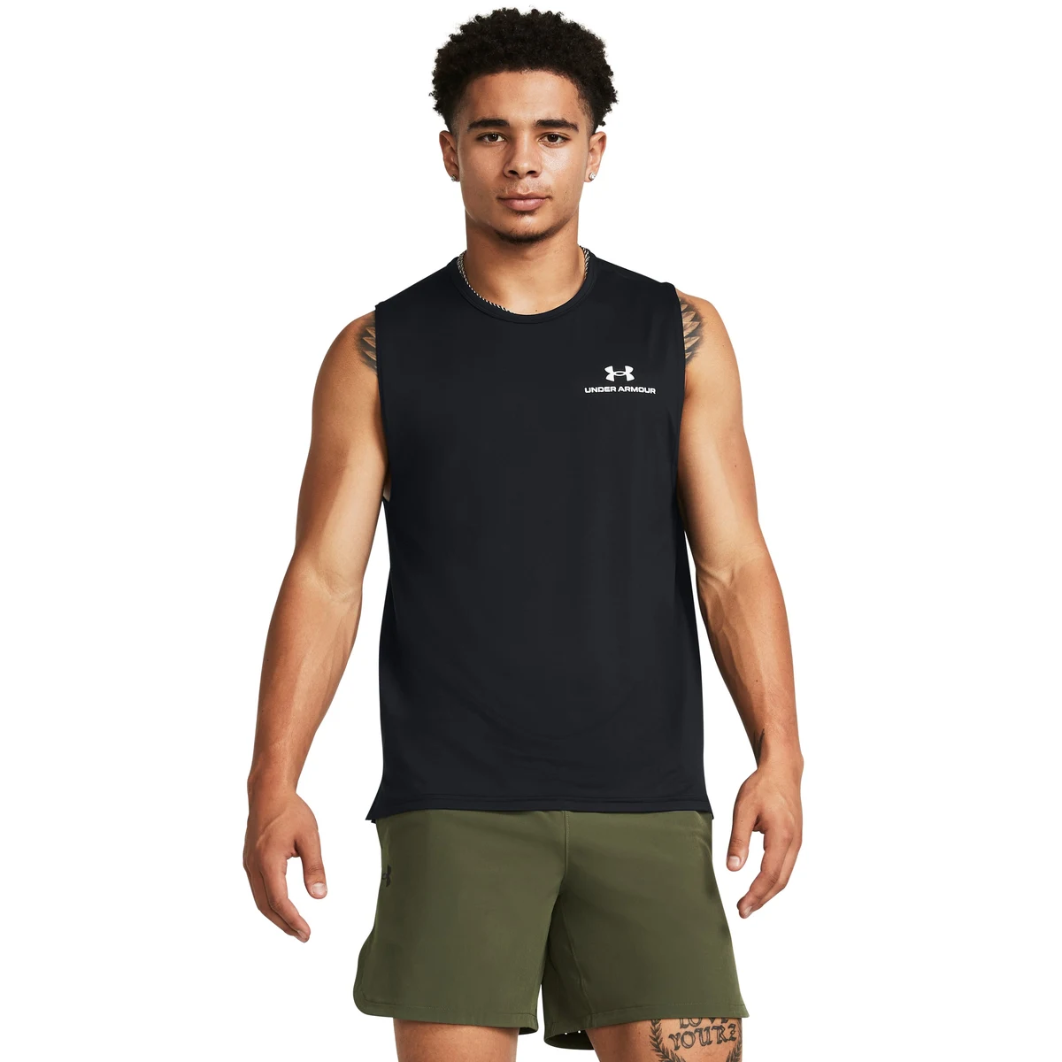 UA RUSH Energy Men's Sleeveless, custom athletic wear with logo imprint 1